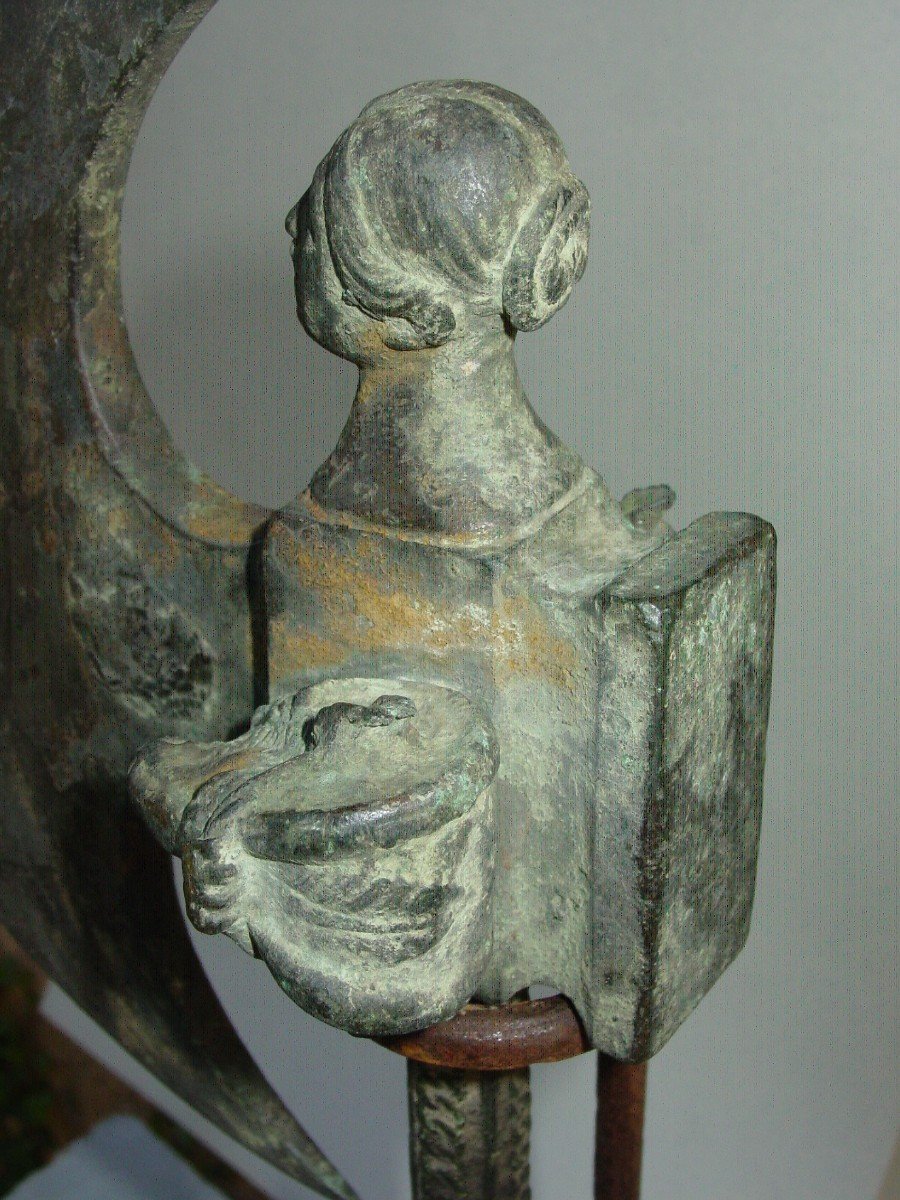 Ax Mediterranean Basin Grand Tour Bronze Antique Patina-photo-1