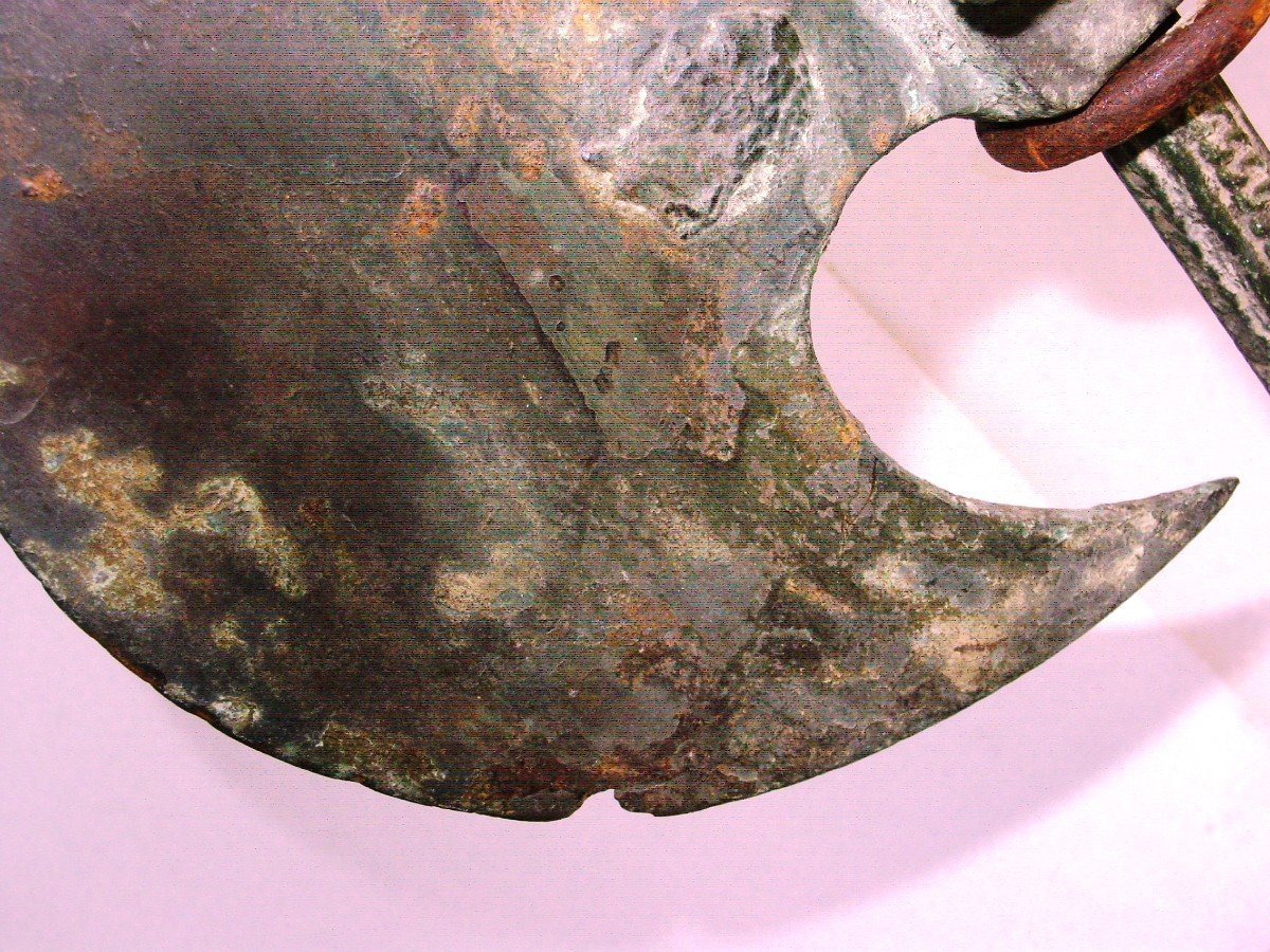 Ax Mediterranean Basin Grand Tour Bronze Antique Patina-photo-3