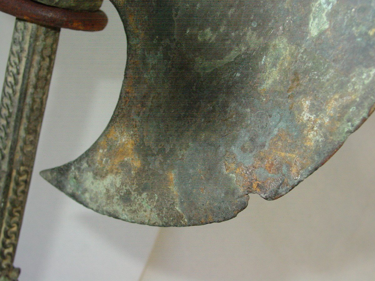 Ax Mediterranean Basin Grand Tour Bronze Antique Patina-photo-7
