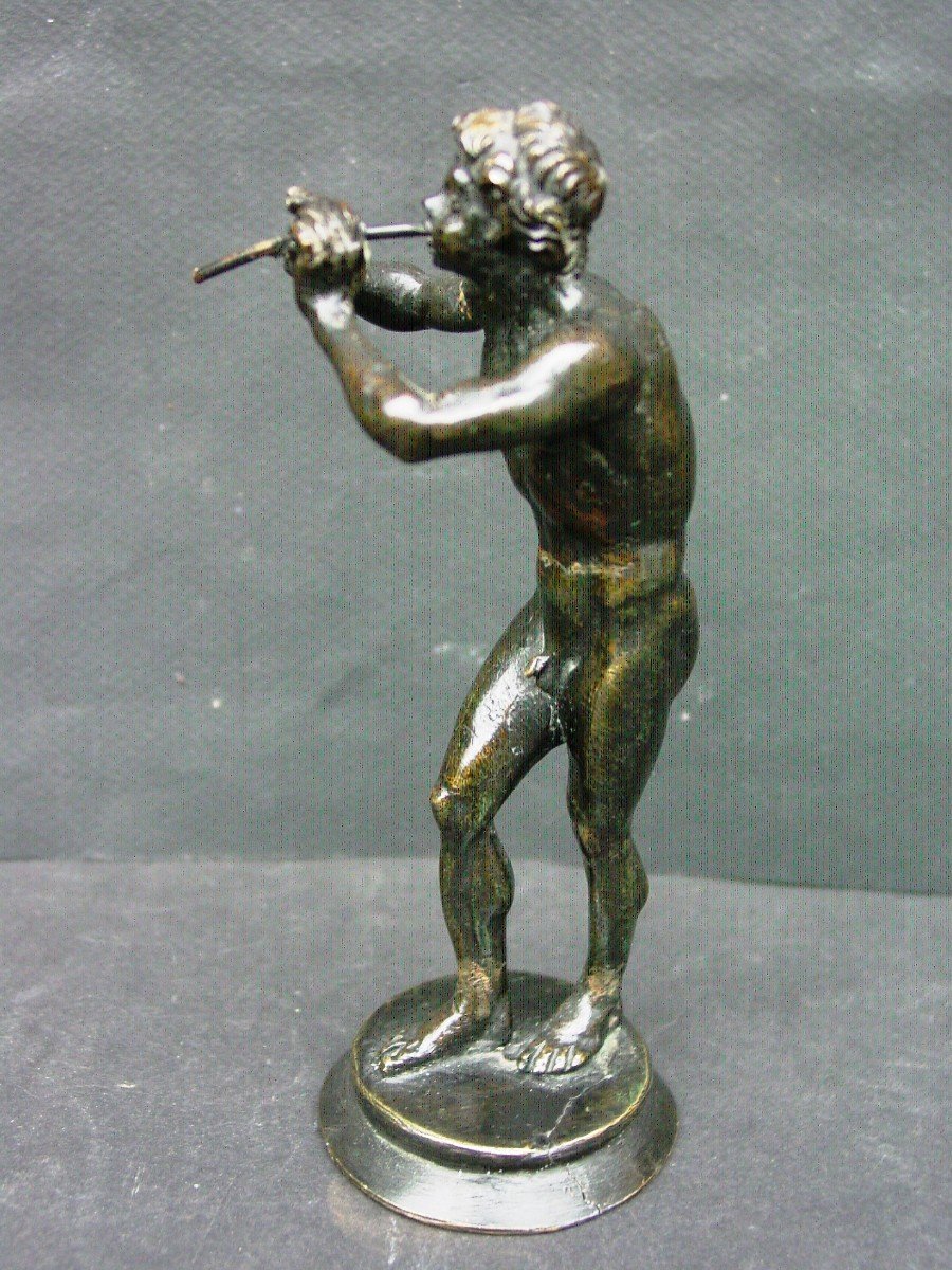 After The Antique "young Fauna With The Flute" Italy From The 19th-photo-2