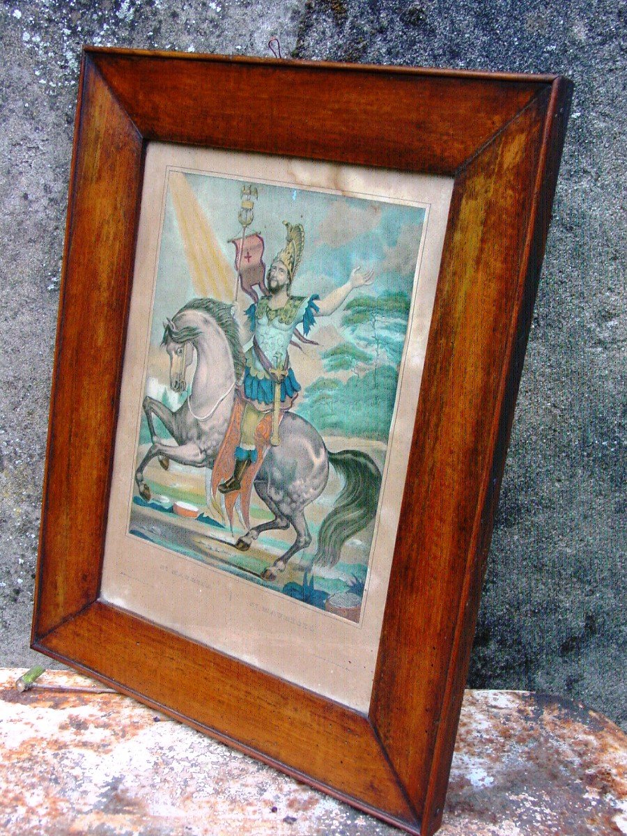 Saint Maurice At Dembour And Gangel In Metz Print From The 19th Well Framed-photo-2
