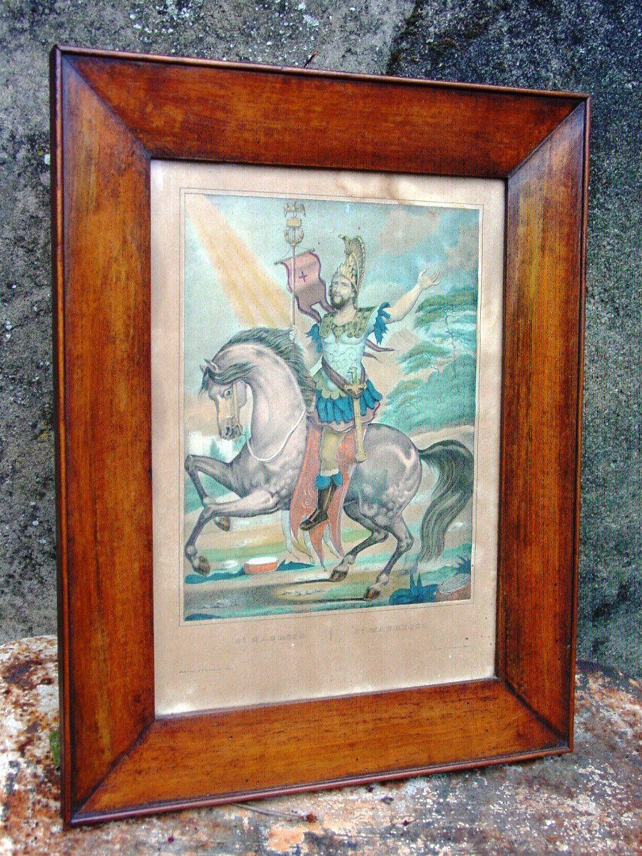 Saint Maurice At Dembour And Gangel In Metz Print From The 19th Well Framed