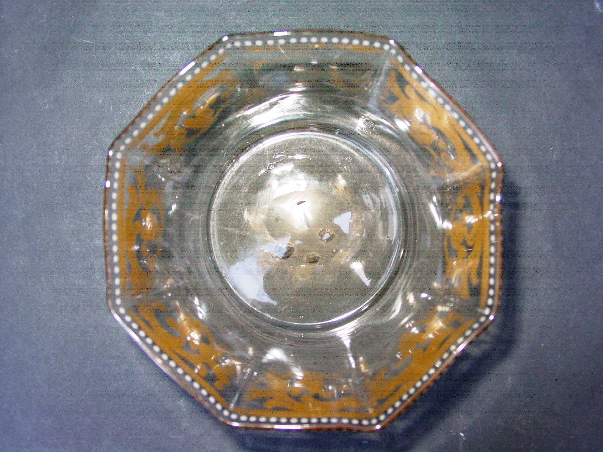 Sorbet Cup In Enameled And Gilded Glass From The 17th Or 18th Century.-photo-4