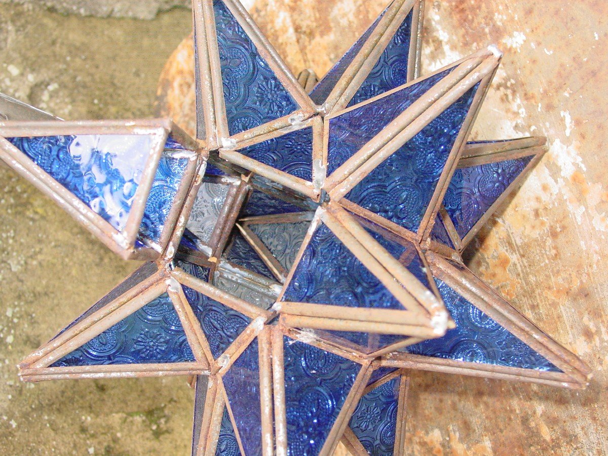 Star Dodecahedron Morocco Circa 1960 Ceiling Lamp-photo-1