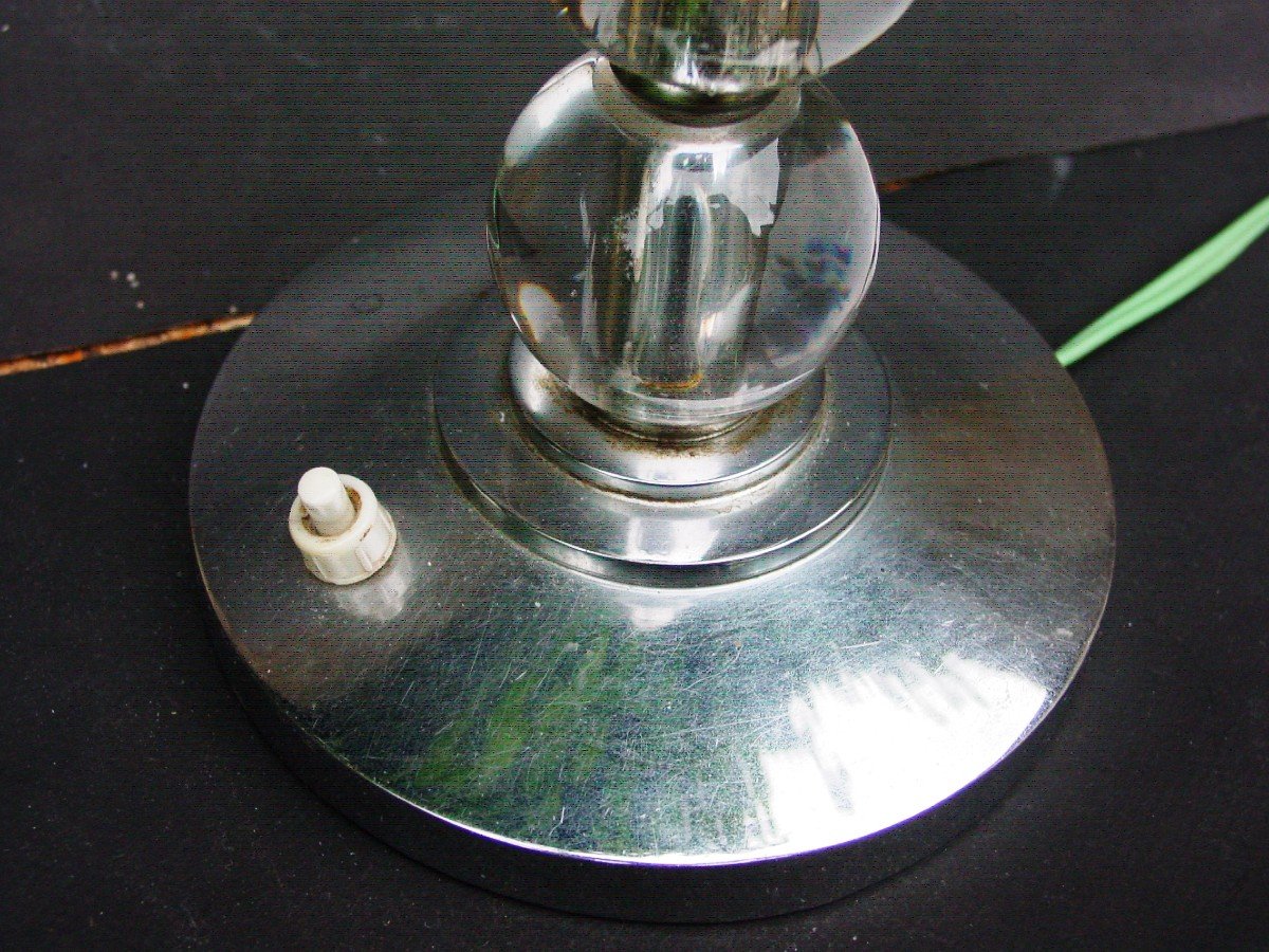 Modernist Lamp J. Adnet Or Ersatz-photo-3