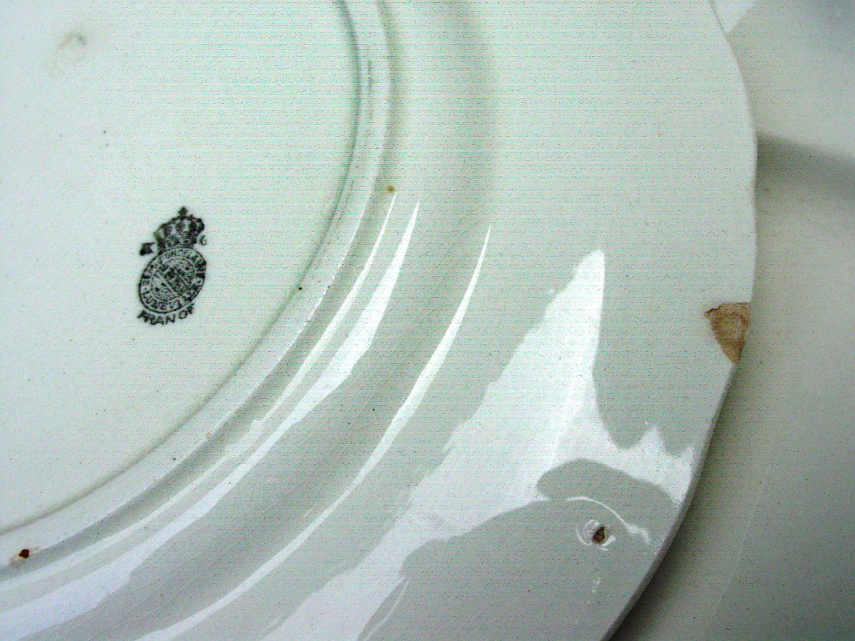 Set Of 25 Kg Lunéville Half-porcelain Plates-photo-1