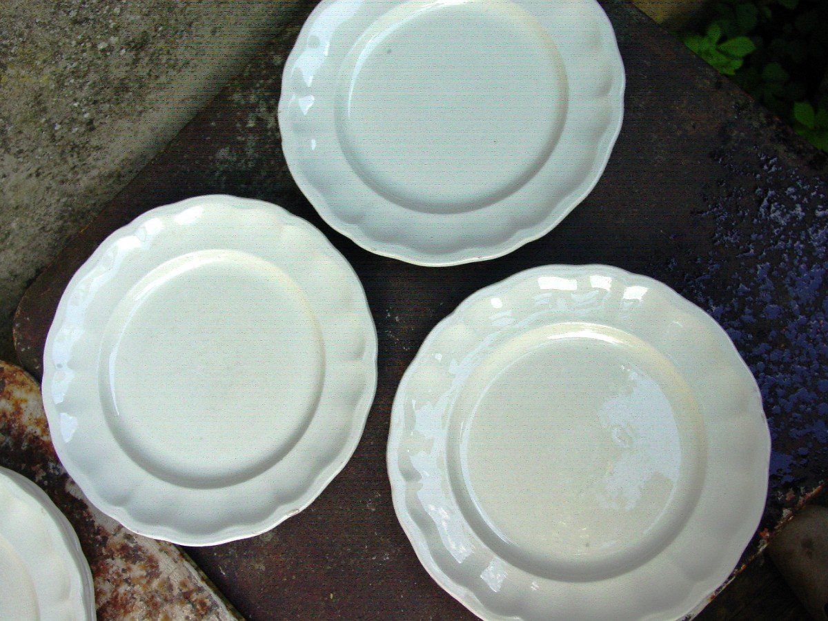 Set Of 25 Kg Lunéville Half-porcelain Plates-photo-4