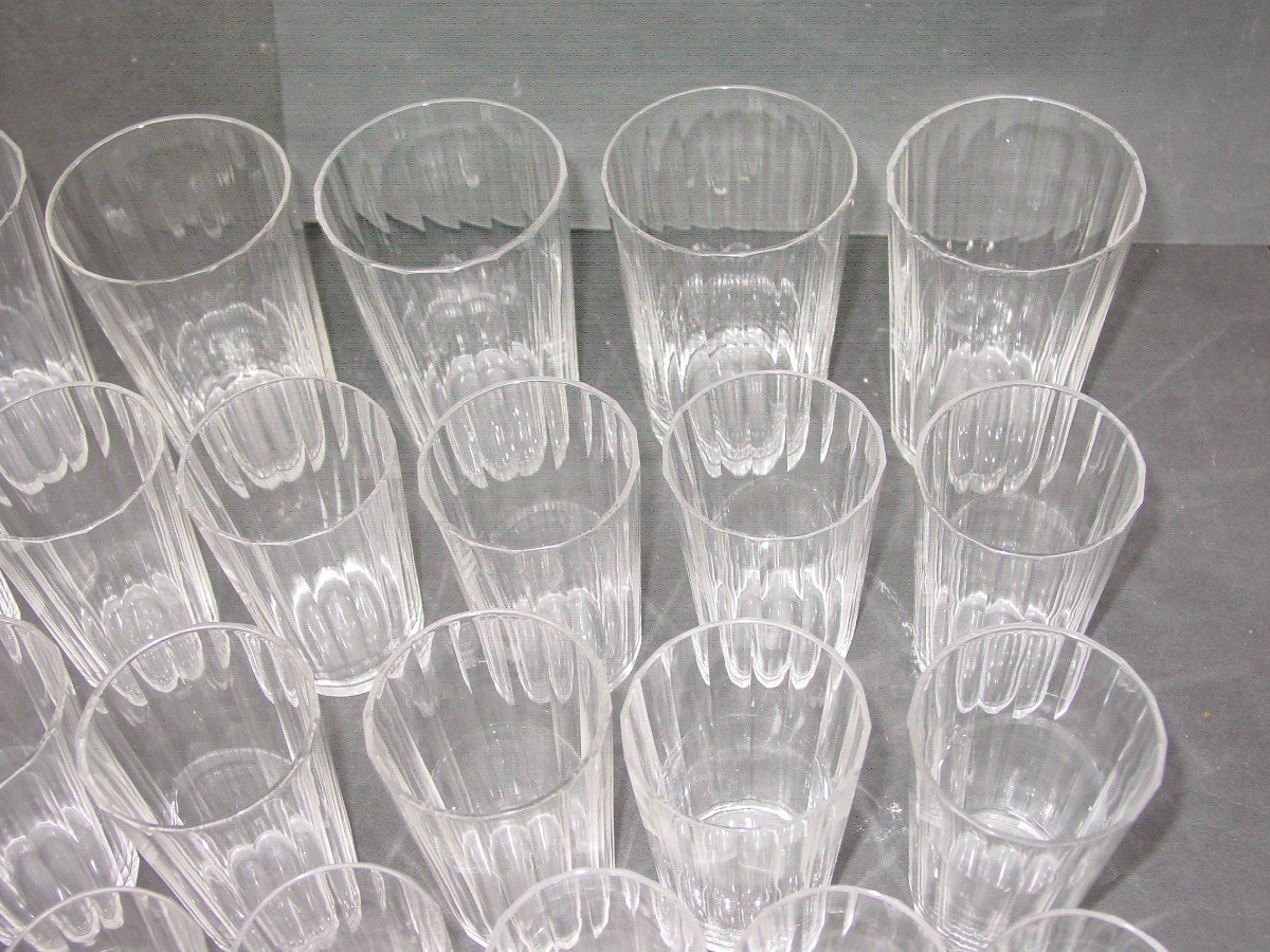 Ensemble De Verres En Cristal 1900-photo-2