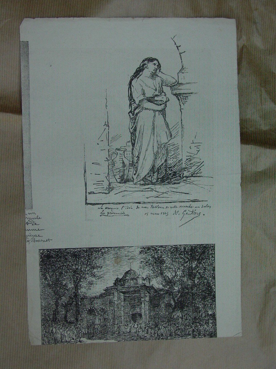François Bonvin: 2 Uncommon Etchings-photo-3