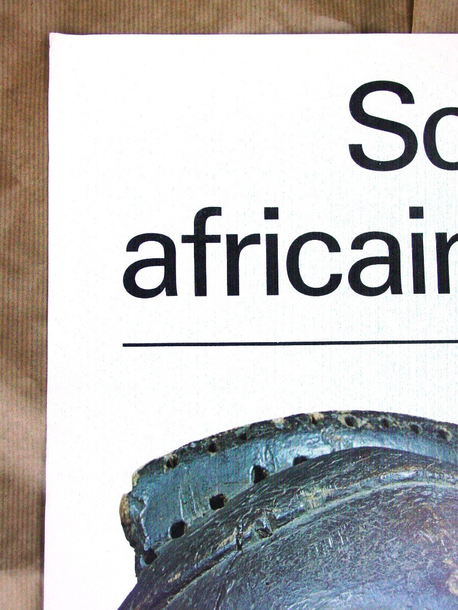 Poster 1973: "african Sculptures" Orangerie Des Tuileries-photo-1