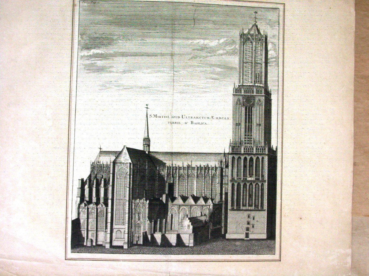 Engraving Basilique Ultrecht 1660 Saint-martin-photo-3