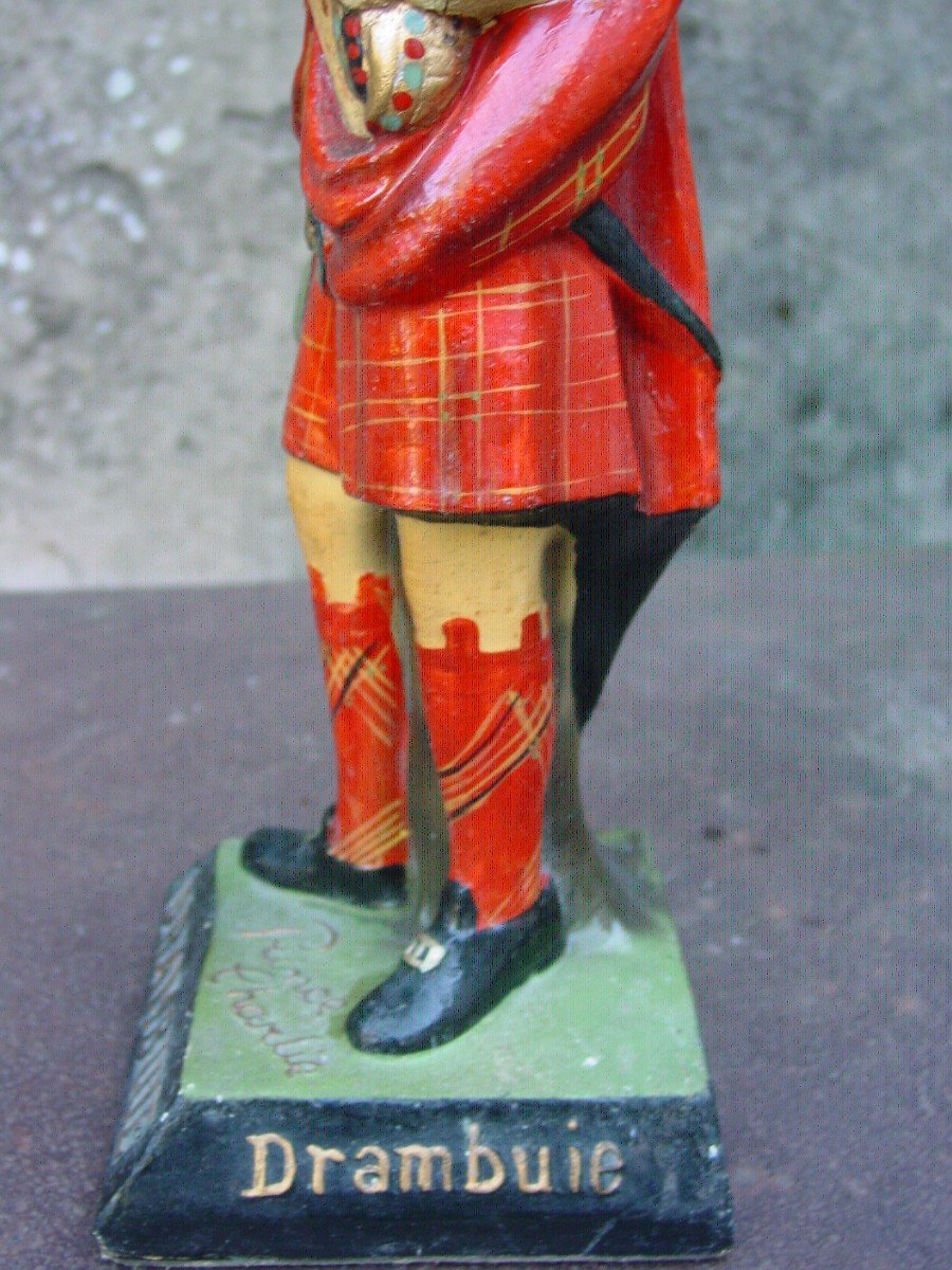 Drambuie : Effigie Publicitaire "prince Charlie" Papier Maché-photo-7
