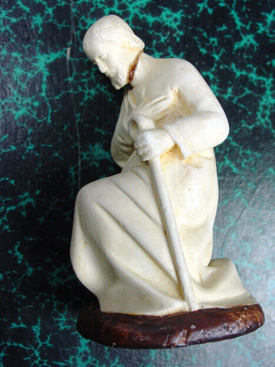 Nativity Scene Subjects Patinated Plaster 1900-20-photo-5