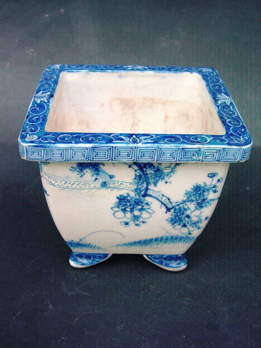 Japanese Cachepot Circa 1900 Porcelain-photo-3