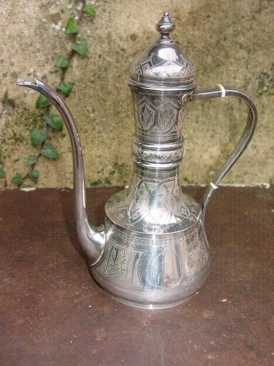 Silver Jug Ewer Ottoman Flavor Linzeler J. Bonnet-photo-3