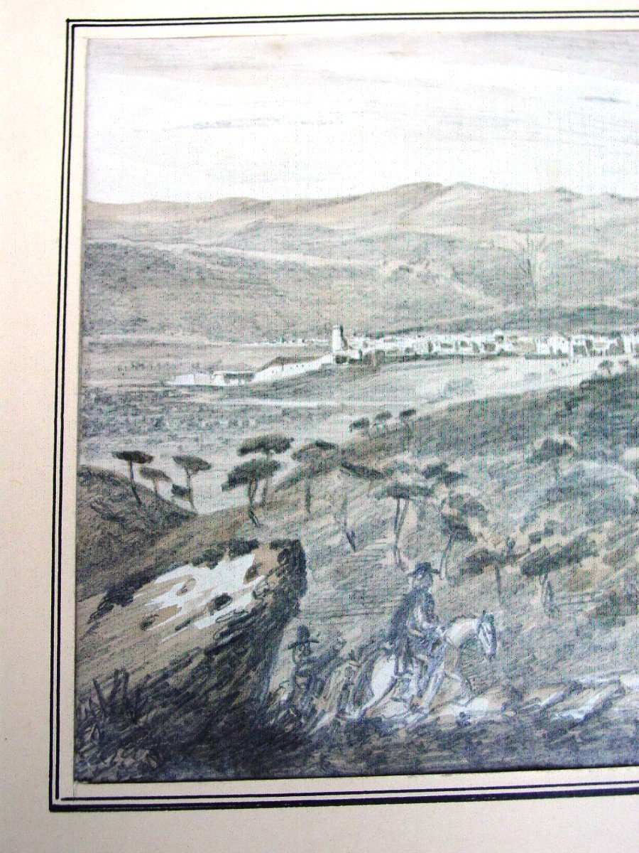 Dessin Hostalrich  Catalogne Espagne 1845-photo-2