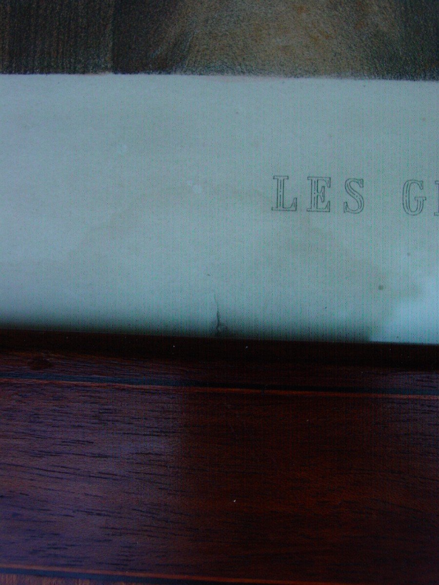 Billiards Lithograph: The Big Shots Of The Place" Well Framed 1900-photo-5