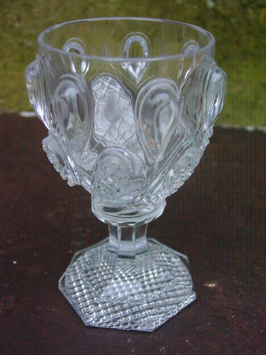 Baccarat 1830 Coupelle  Verre Calice Cristal Taillé-photo-2