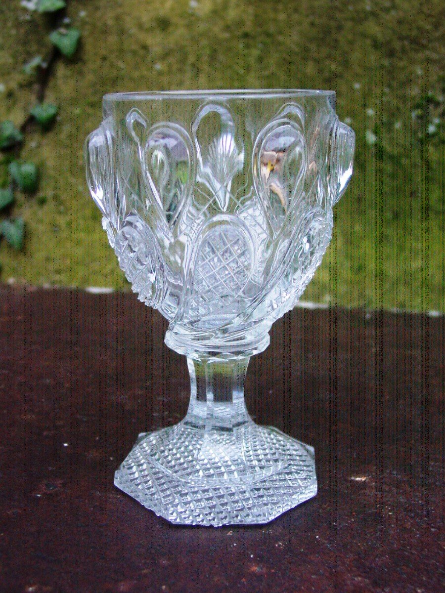 Baccarat 1830 Coupelle  Verre Calice Cristal Taillé-photo-3