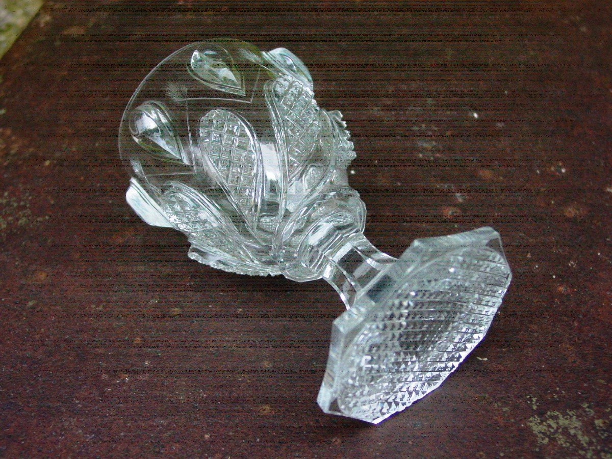 Baccarat 1830 Coupelle  Verre Calice Cristal Taillé-photo-1