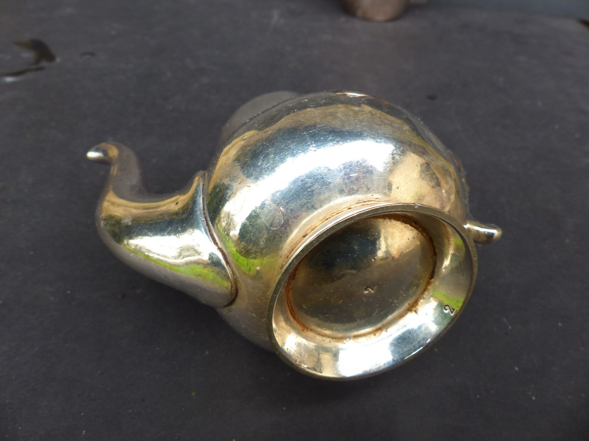 3 Silver-plated Teapots Circa 1900-photo-4