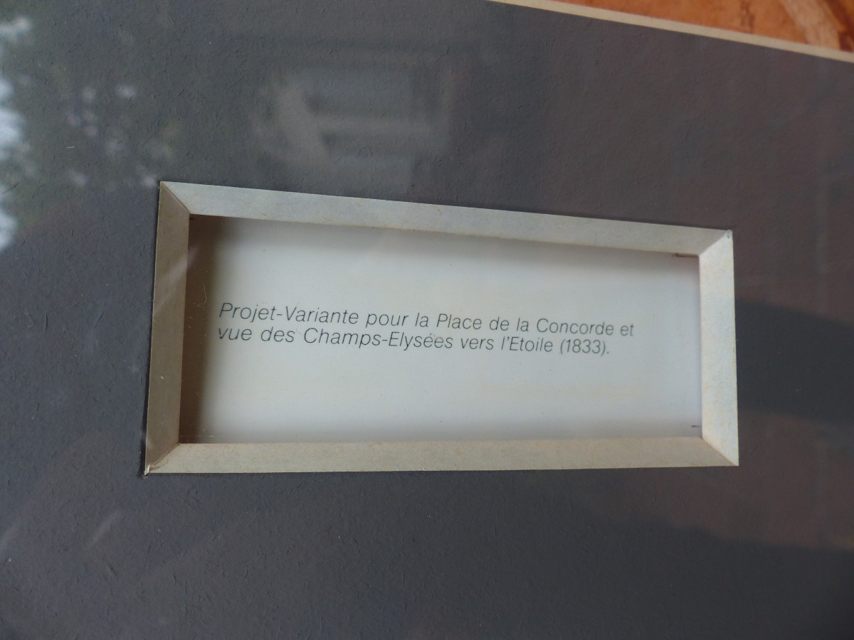 "variant Project For The Place De La Concorde And The Champs-élysées Towards The Etoile" Offset Print-photo-2