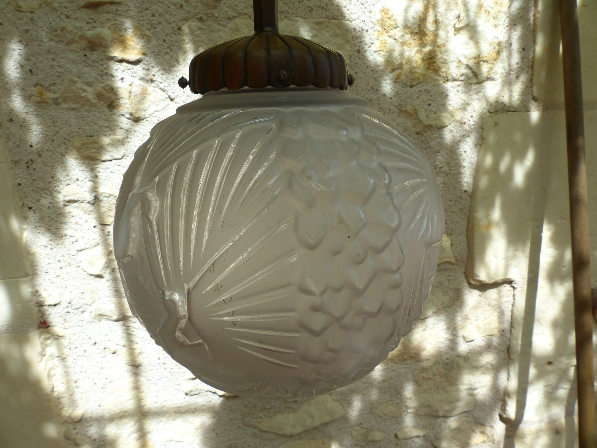 Lustre Plafonnier Muller Frères Lunéville-photo-2