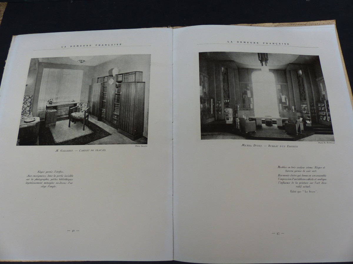 Revue : La Demeure Française N° 4  1928-29 Lalique , Rulhmann, Brandt etc...-photo-2