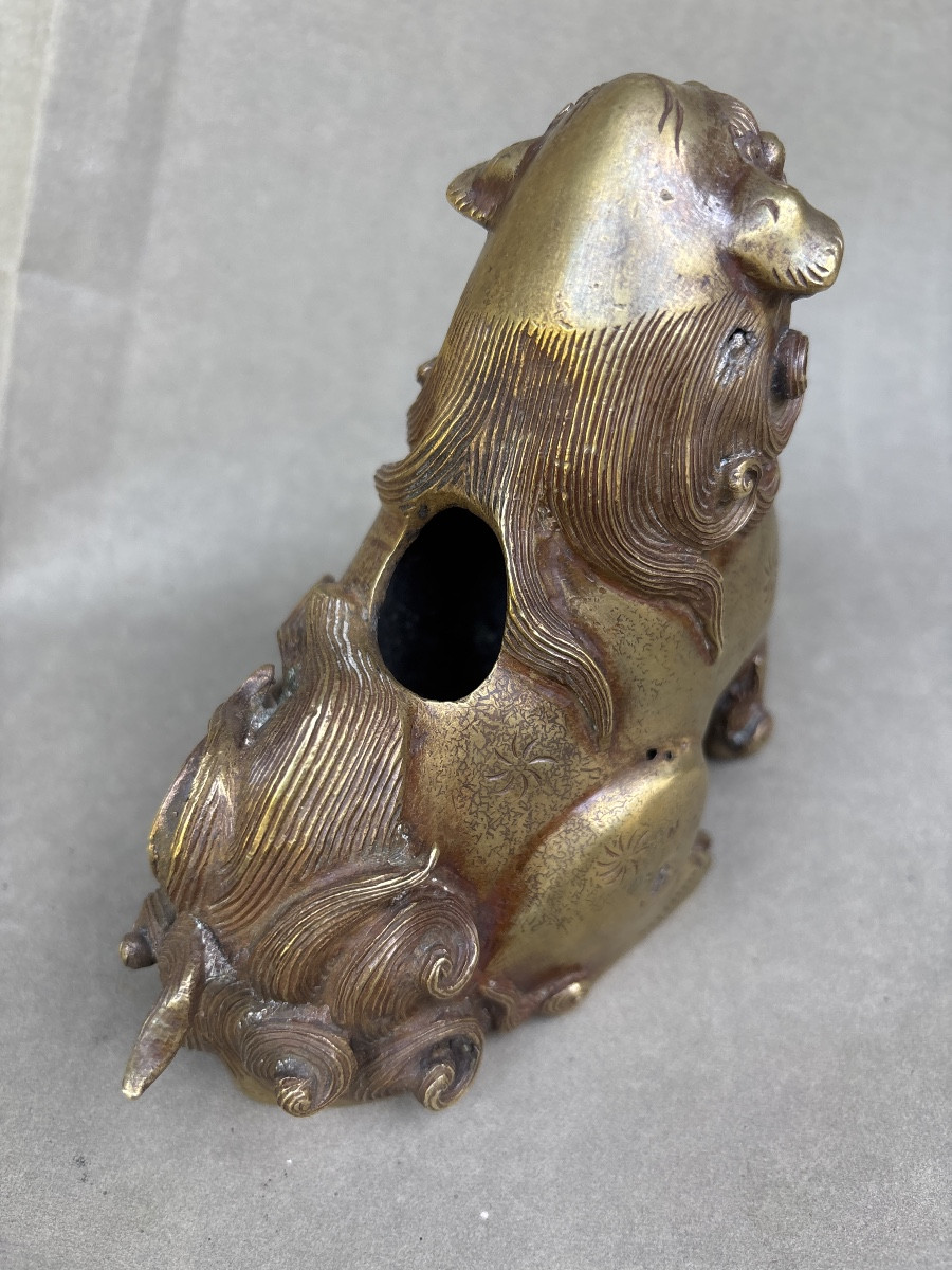 Bronze Fo Dog Incense Burner From The 19th Century China -photo-3