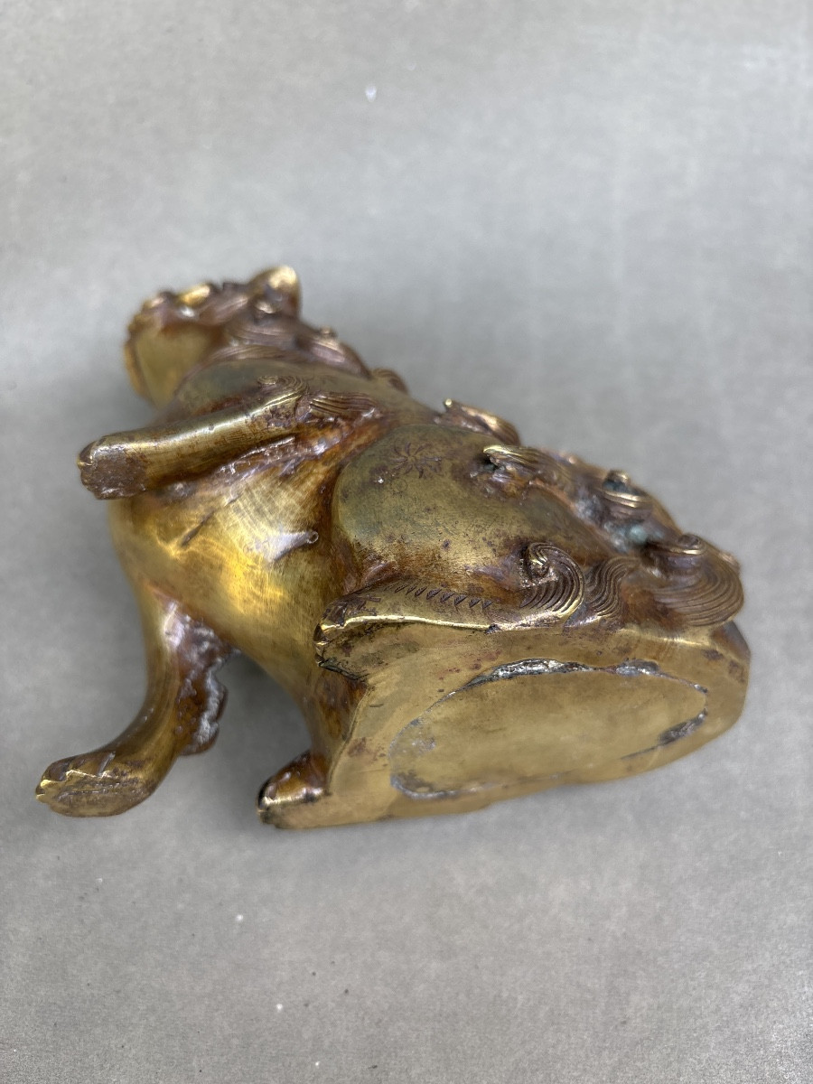 Bronze Fo Dog Incense Burner From The 19th Century China -photo-1