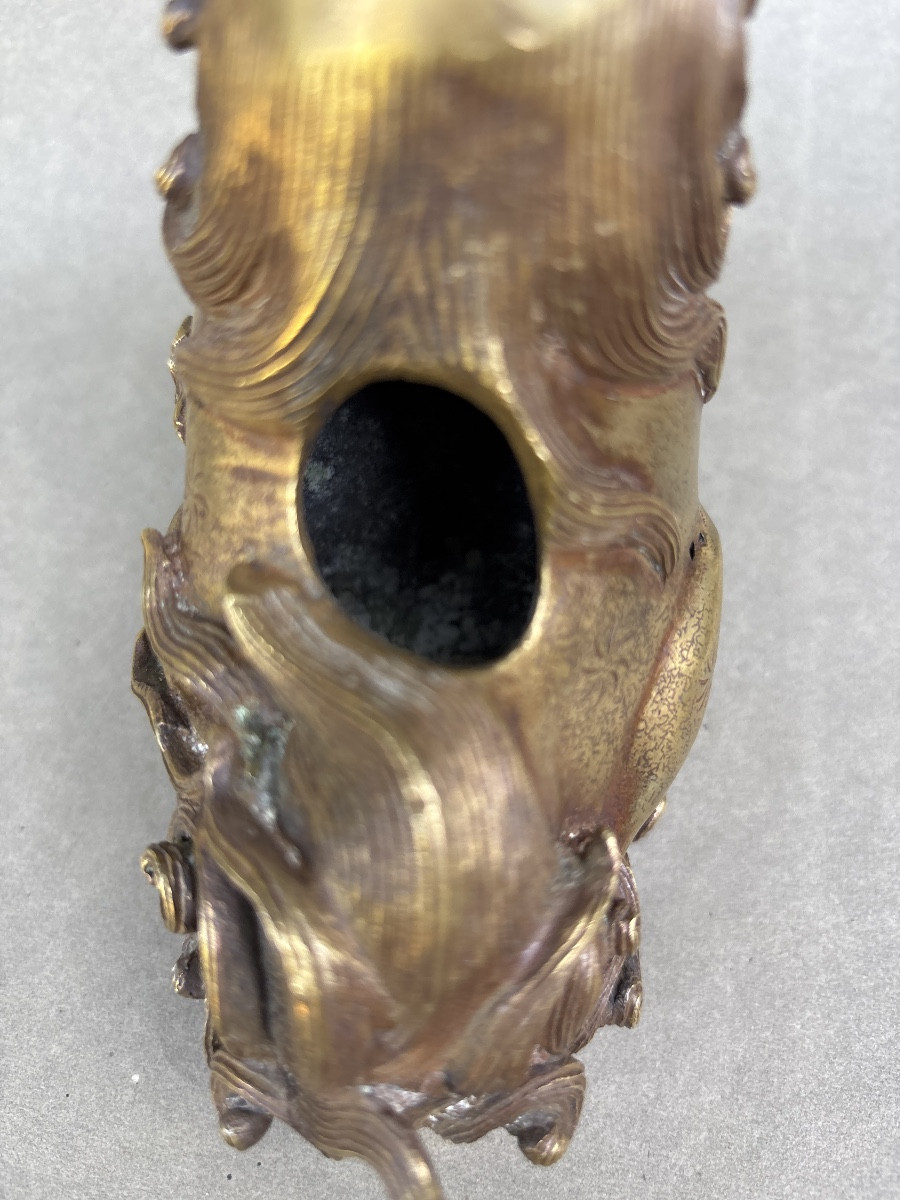 Bronze Fo Dog Incense Burner From The 19th Century China -photo-2