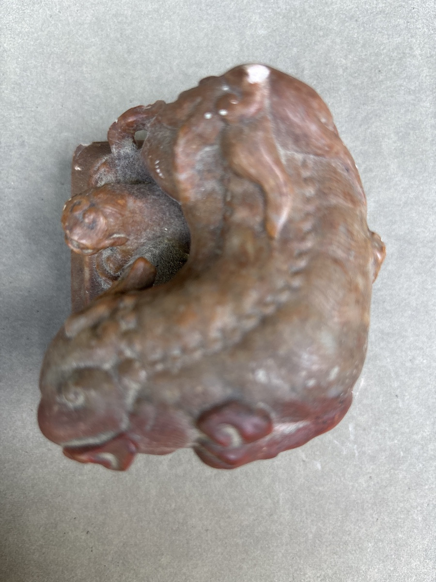 Chine Vietnam  Cachet Lion Bouddhique Chien de Fo 19 eme -photo-4