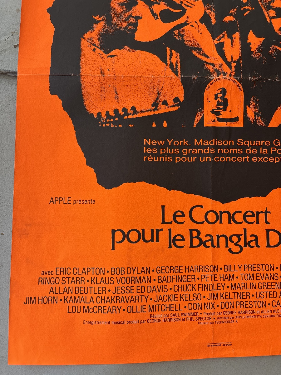 Affiche Originale : concert pour le Bangladesh 1971 -photo-2