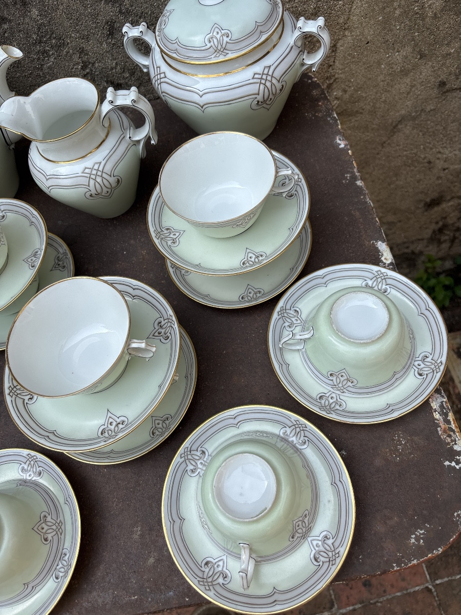 Service Café Thé Porcelaine Vers 1940-photo-1