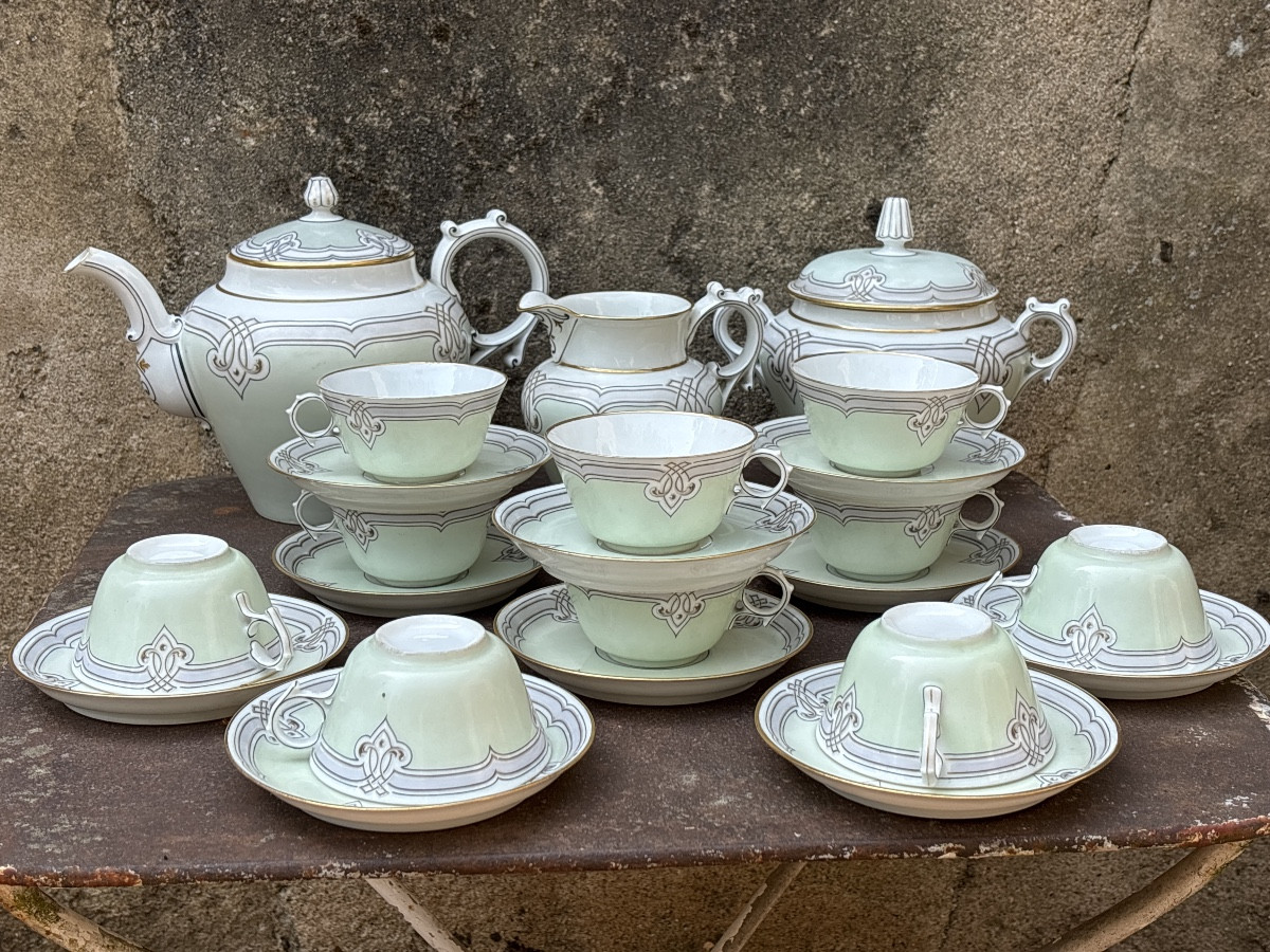 Service Café Thé Porcelaine Vers 1940
