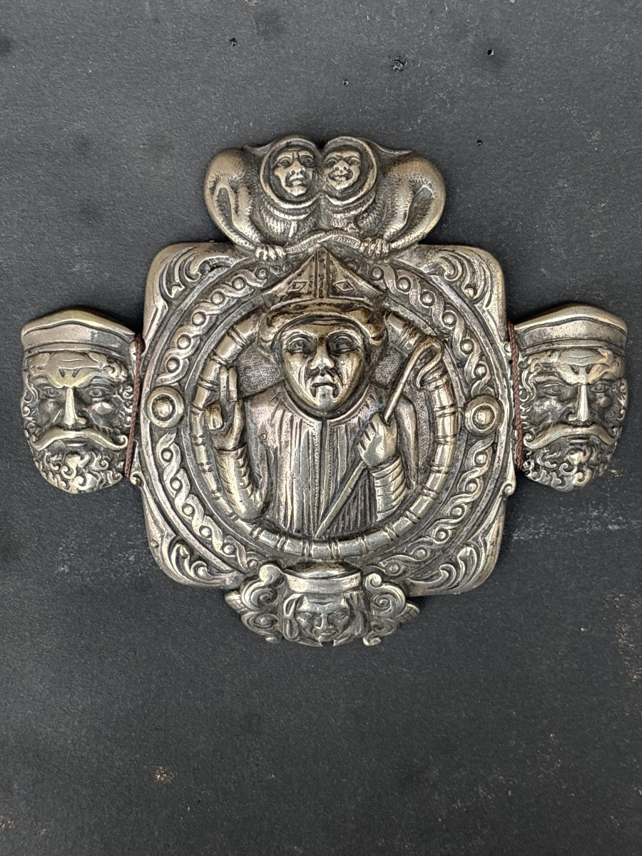 Large Silver Brooch By Henrik Mollerdragestil