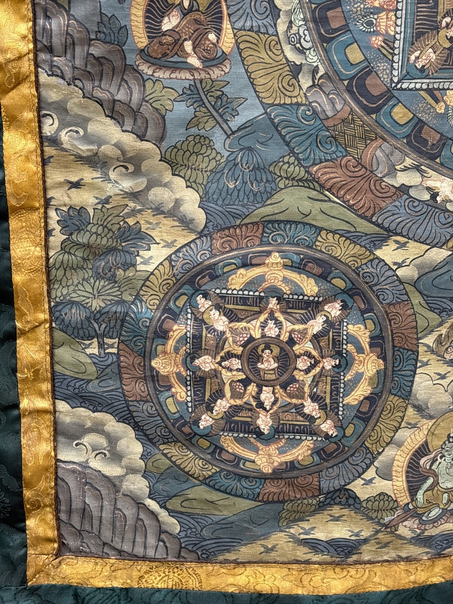 Thangka Népal Mandala vers 1950 -photo-2