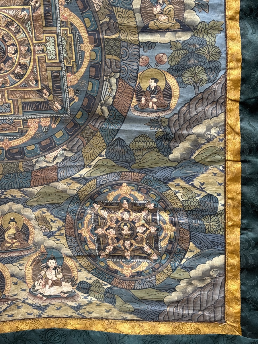 Thangka Népal Mandala vers 1950 -photo-3