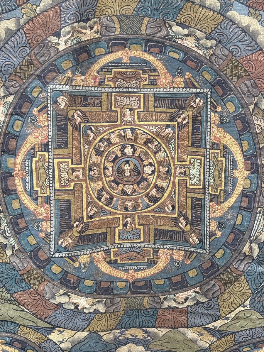 Thangka Népal Mandala vers 1950 -photo-1