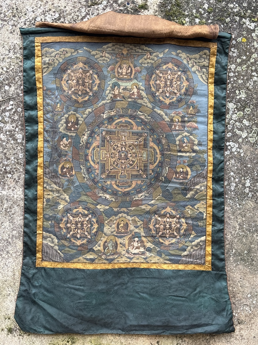 Thangka Népal Mandala vers 1950 