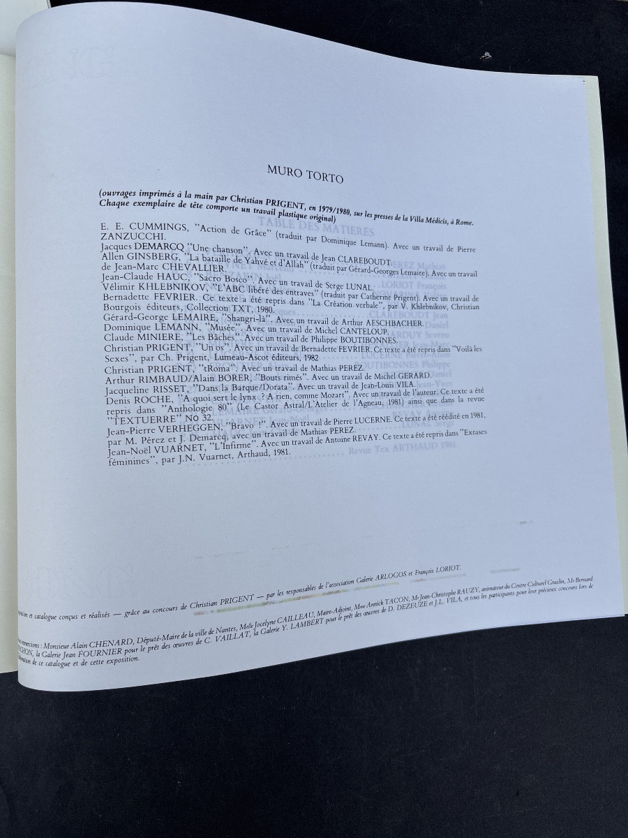 Sérigraphie 1982 Claude Viallat chez « Muro Torto « + 16 autres d artistes -photo-3