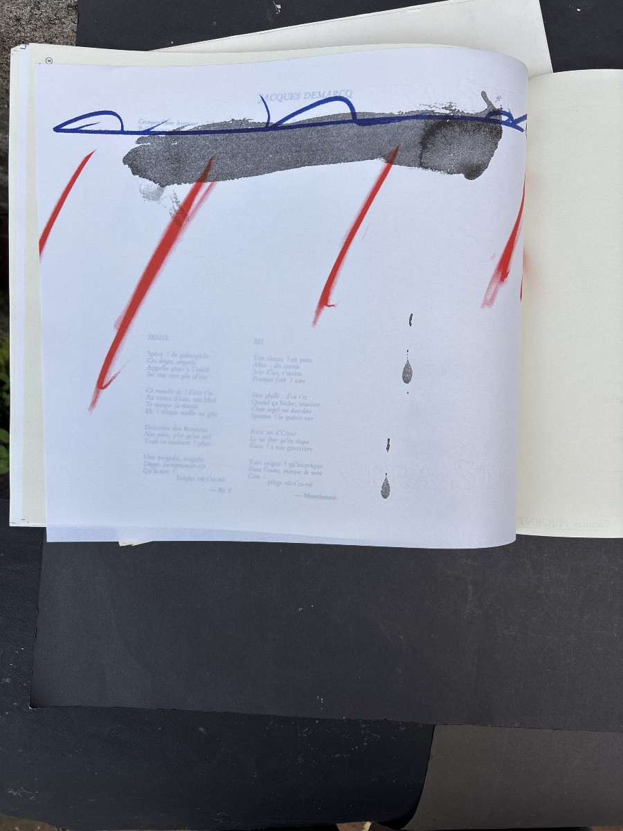 Sérigraphie 1982 Claude Viallat chez « Muro Torto « + 16 autres d artistes -photo-2