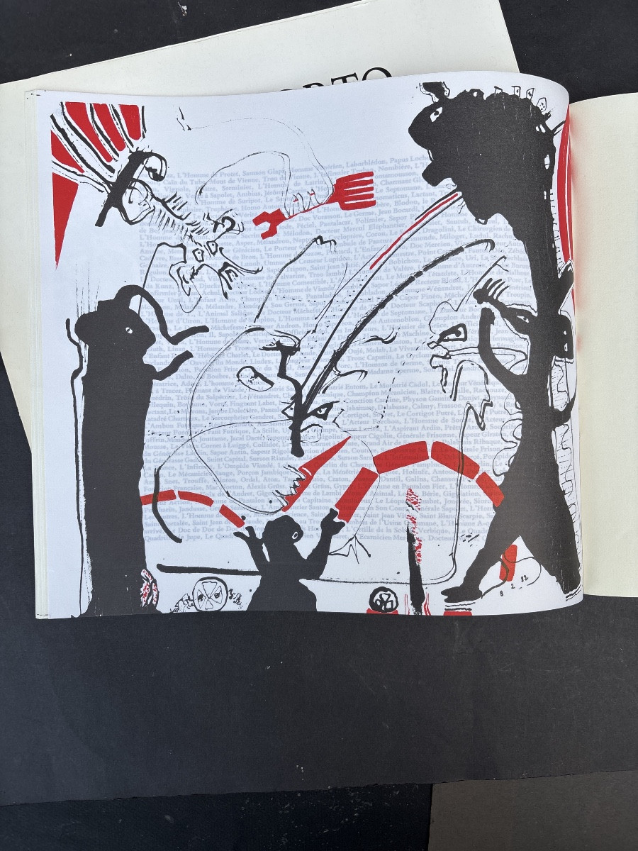 Sérigraphie 1982 Claude Viallat chez « Muro Torto « + 16 autres d artistes -photo-3