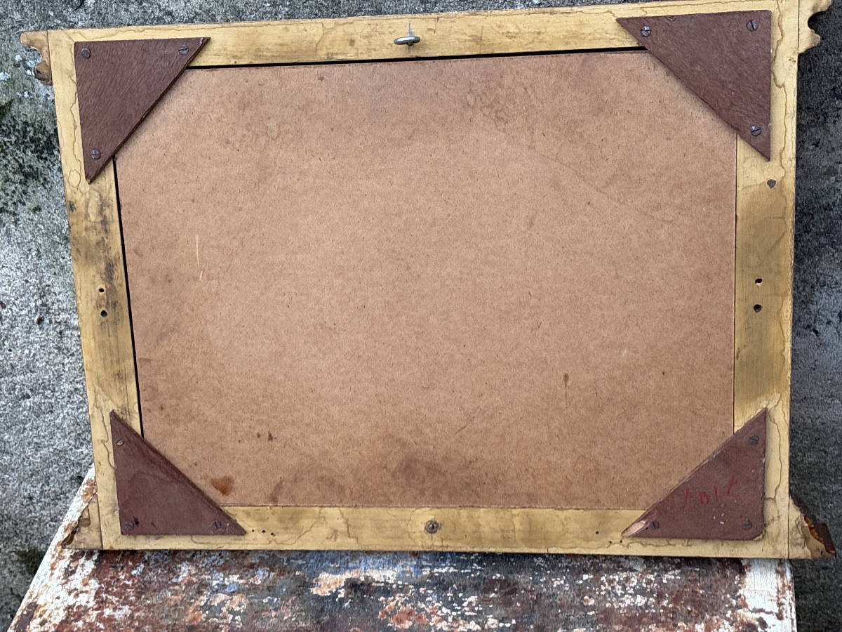 Small Louis XVI Mirror Circa 1920 English -photo-4