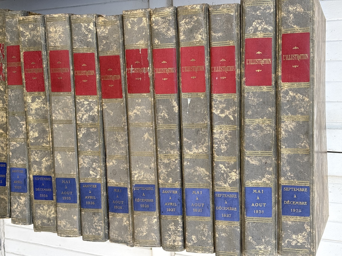 52 Volumes Reliés l Illustration de 1903 à 1938 -photo-2