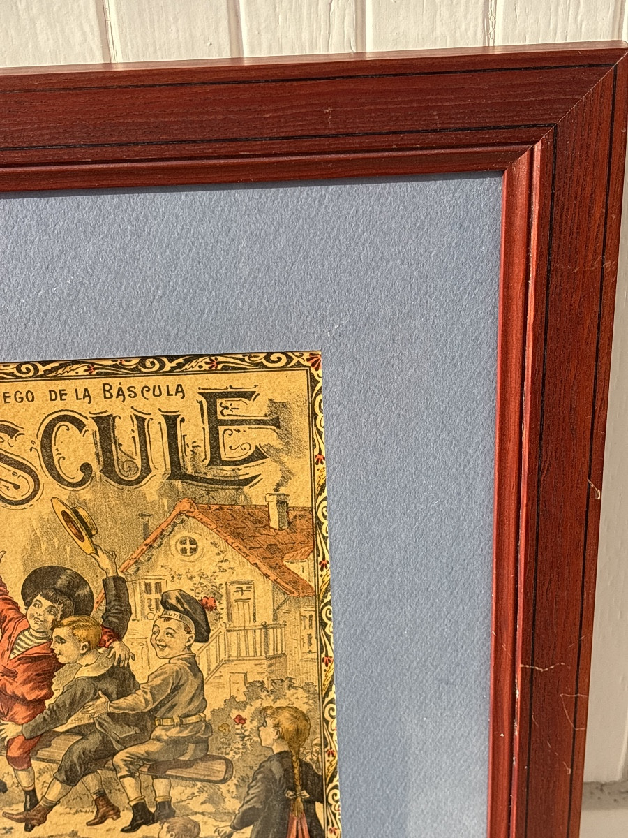 Lithographie 19 eme le jeu de la bascule -photo-3