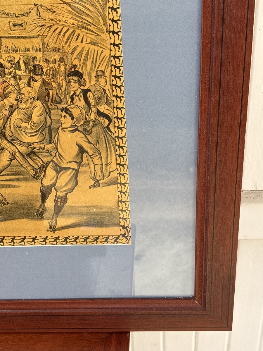 Lithographie jeu du skating ring -photo-3