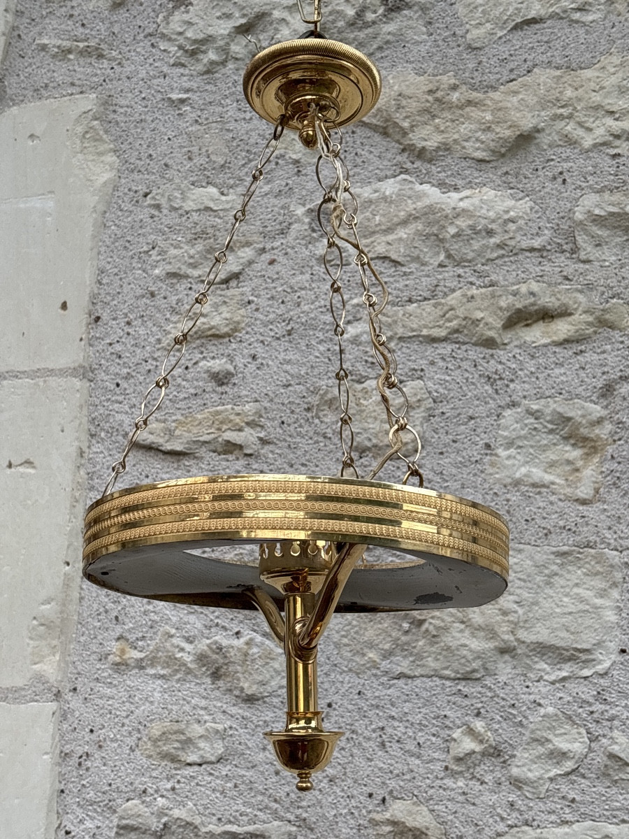 Lustre Plafonnier laiton doré 