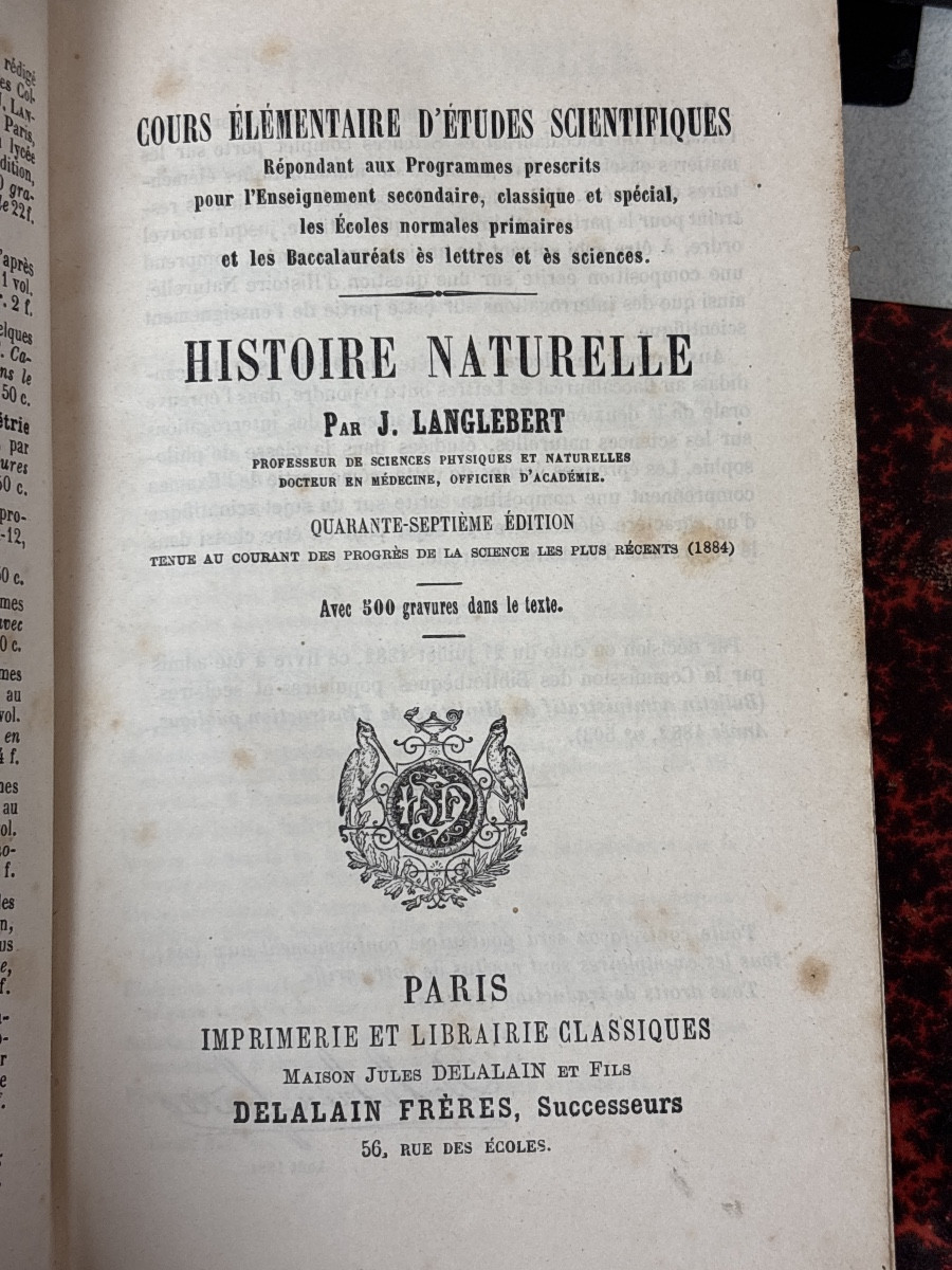 8 volumes histoire naturelle reliés vers 1900-photo-1