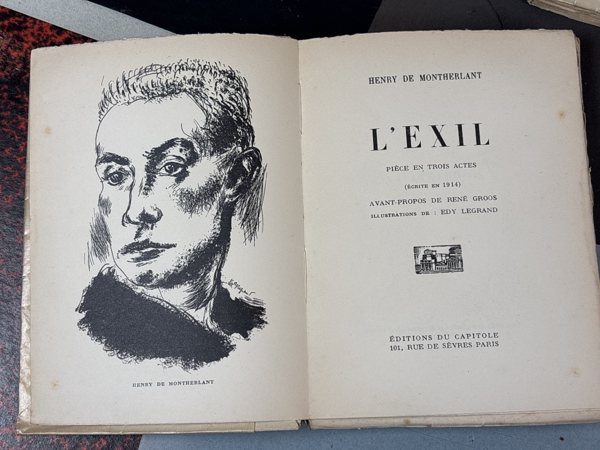 H. De Montherlant 4 éditions originales -photo-2